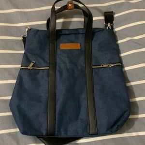 Prestige Blue Shoulder Tote Purse Bag 15” x 15”